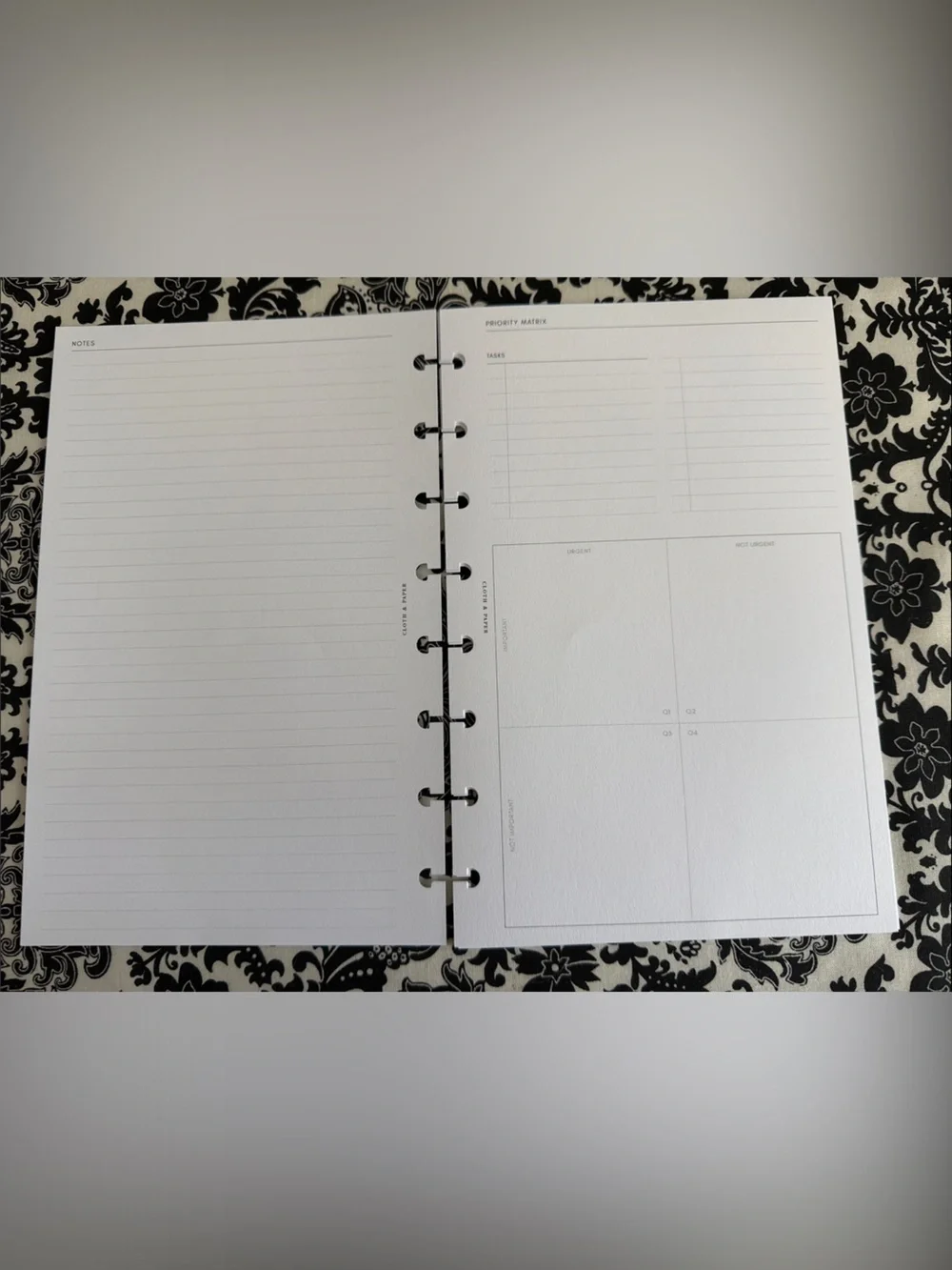 Cloth & Paper Insert Priority Matrix